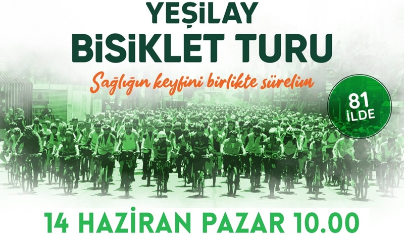 13. Geleneksel Yeşilay Bisiklet Turu 14 Haziran’da Düzenlenecek